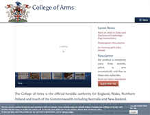 Tablet Screenshot of college-of-arms.gov.uk
